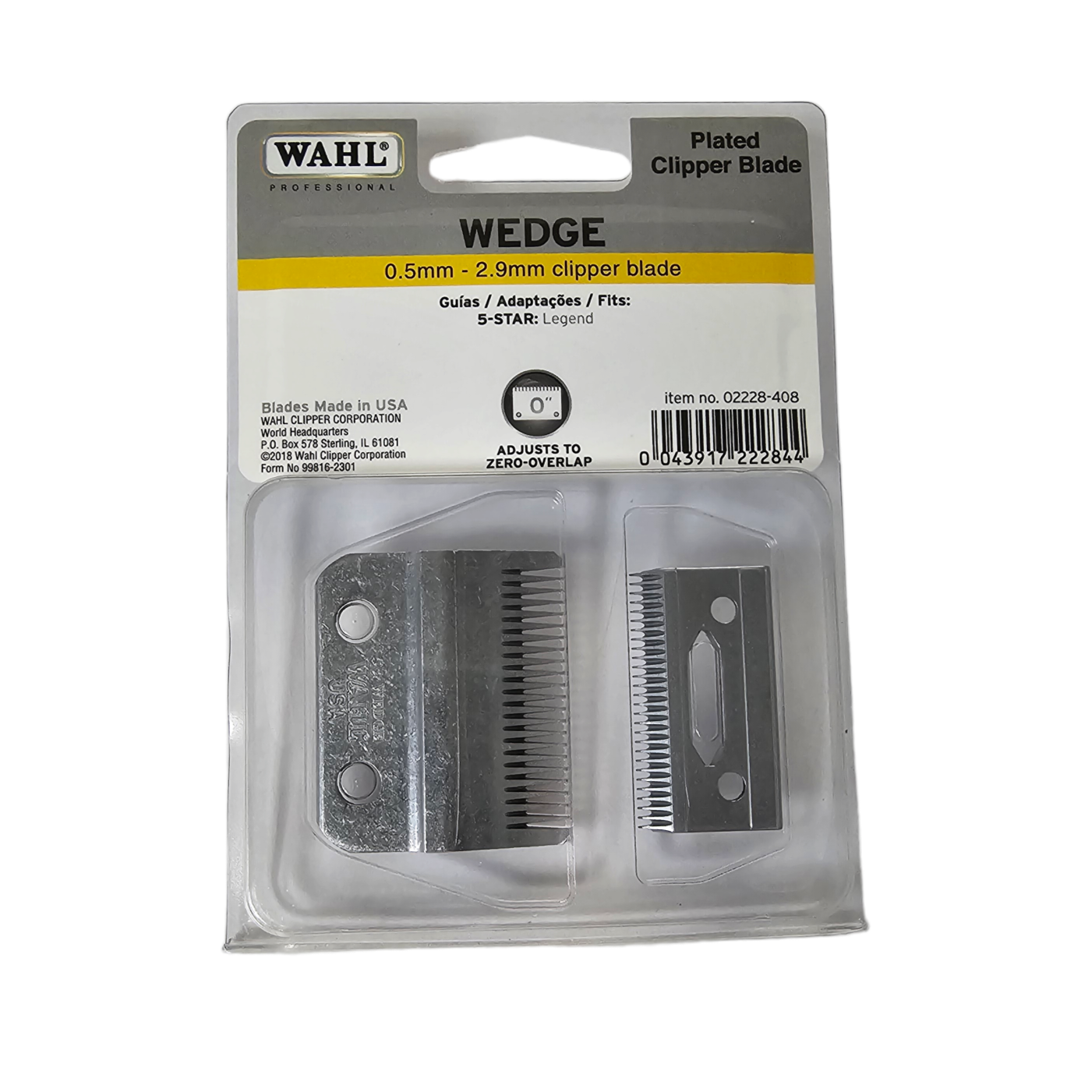 Hojilla Wahl de Repuesto Wedge 02228-408