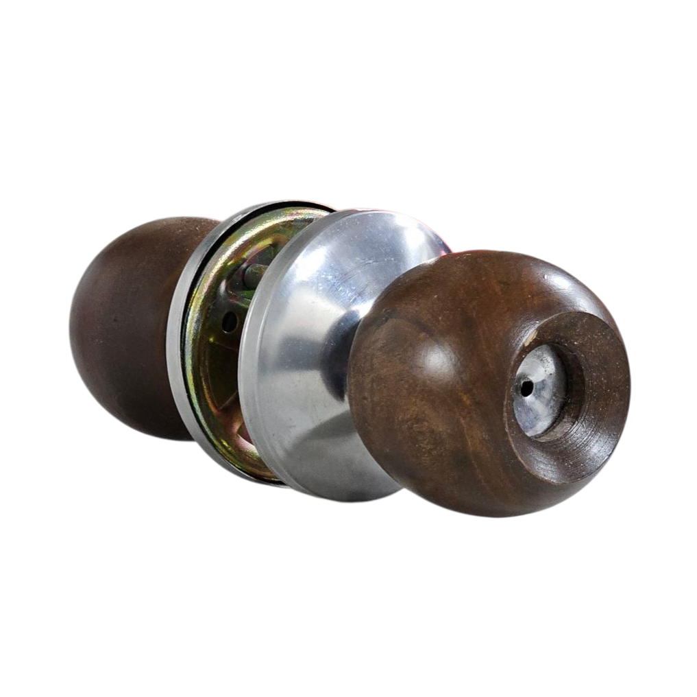 Cerradura Venlock Tipo Pomo para Baño Madera