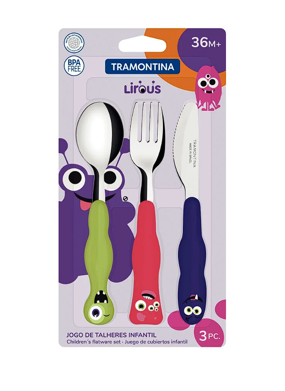 Set de Cubiertos Tramontina para Niños 23797/910