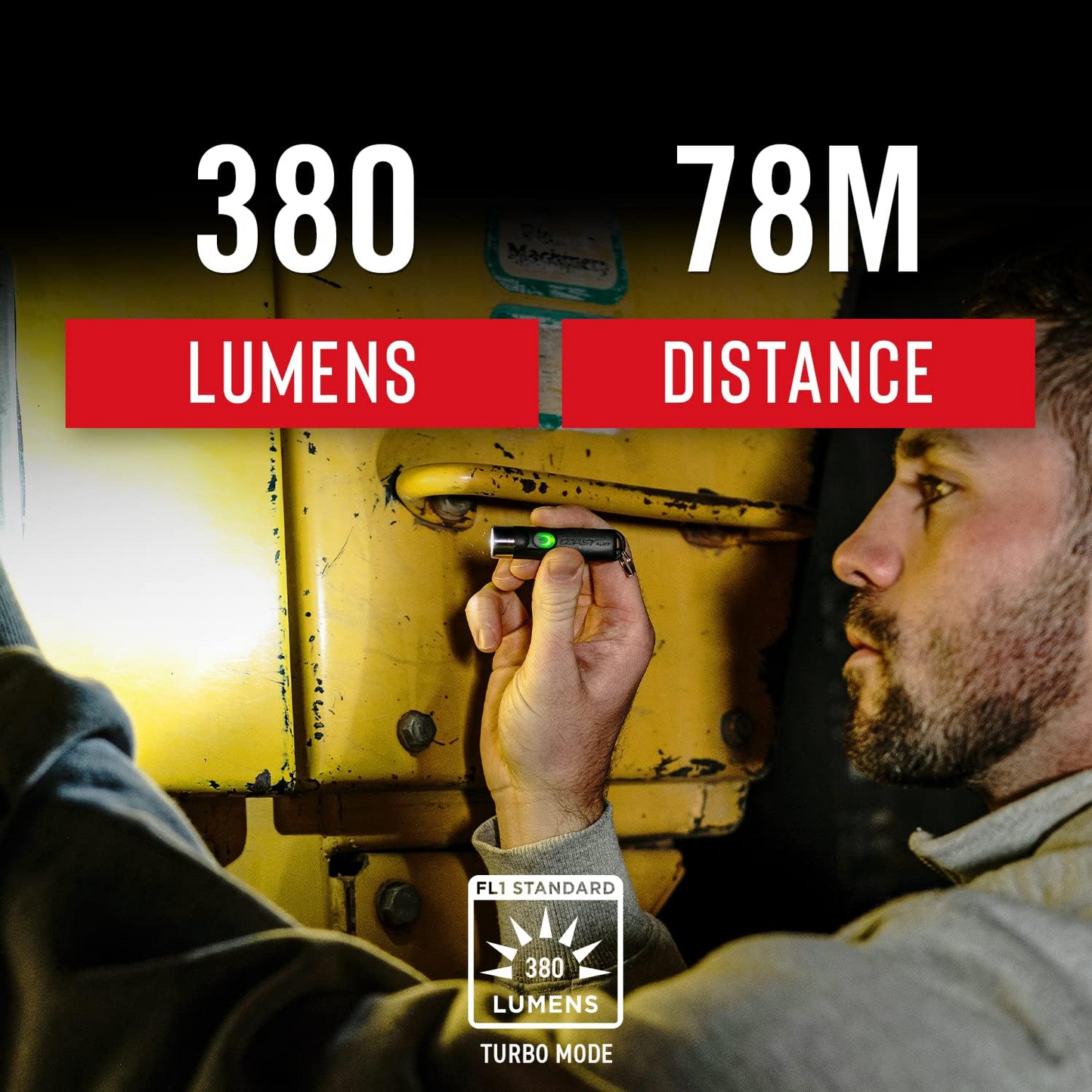 Linterna Coast KL20R Negra 380 Lumenes