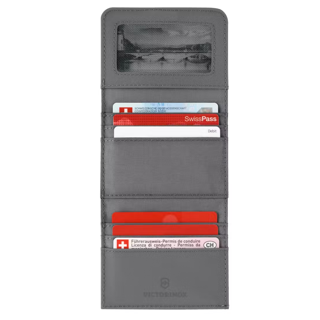 Billetera Victorinox Tri-Fold Travel Essentials Gris
