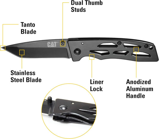 Navaja CAT 980005 Negra 980005