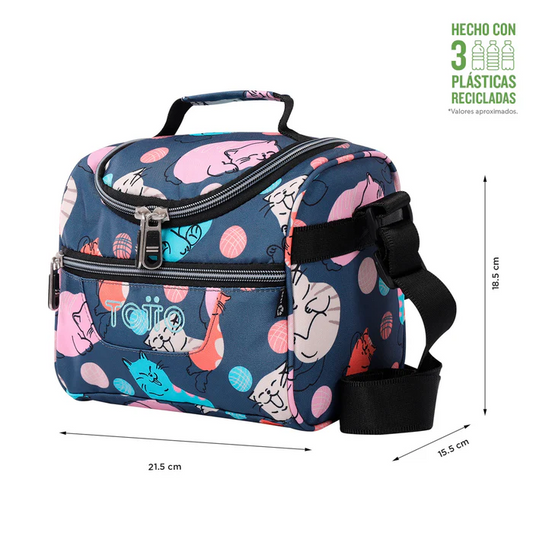Lonchera Totto Pizarra Gatos AC61ECO002-2326Z-5YD