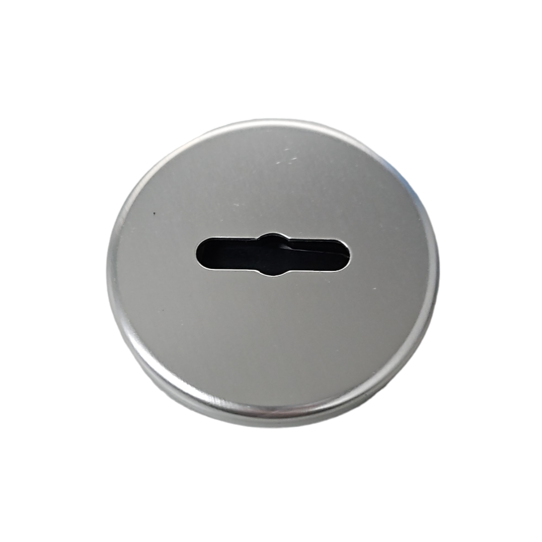 Boca Llave Ghidini Redonda para Cerradura Bancaria Plateado