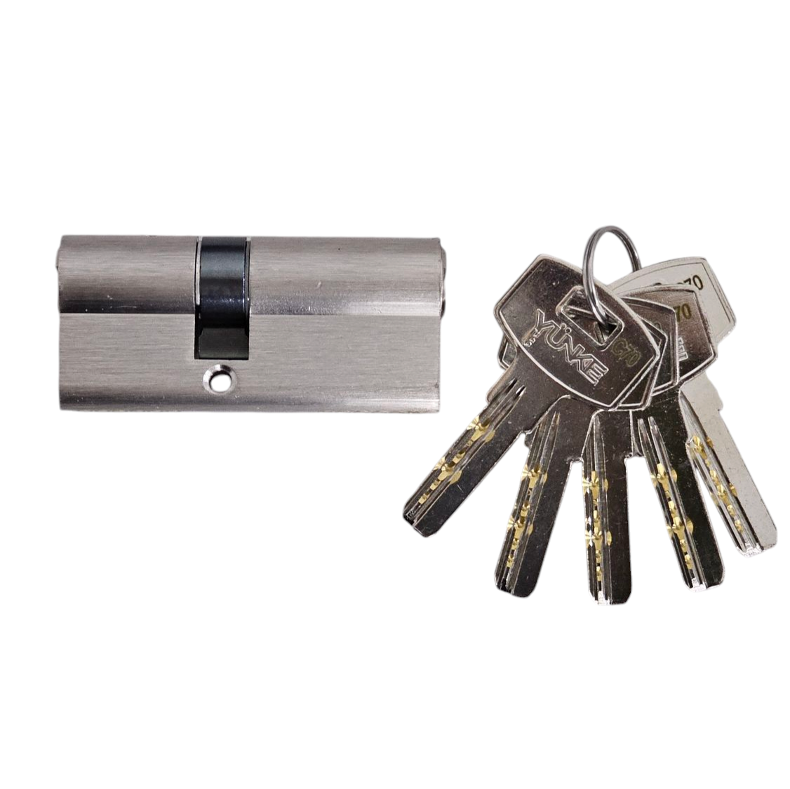 Cilindro Yunke 70mm (30x40 cm) con llaves de Seguridad CIL.YK70/70MM