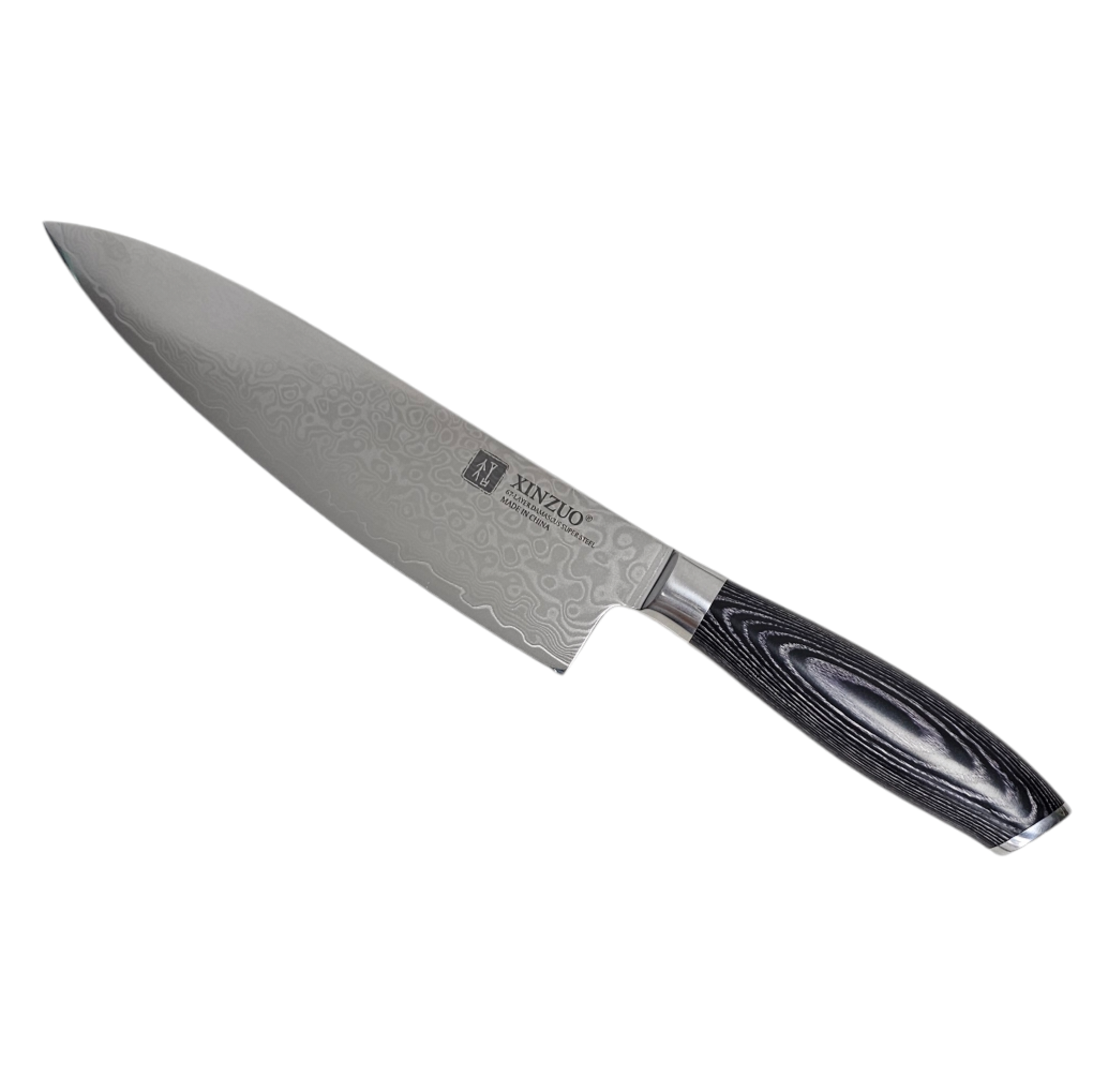 Cuchillo Profesional Xinzuo Acero Damasco Chef 8 Pulgadas
