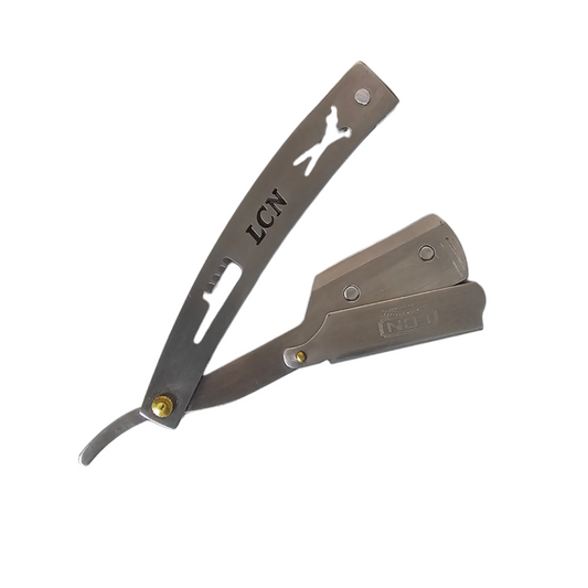 Navaja Super Crystal de Barberia Metal con Hojillas CUN-0004