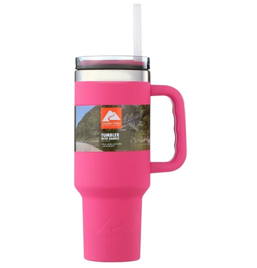 Envase Ozark Tumbler con Asa de 40oz Fucsia