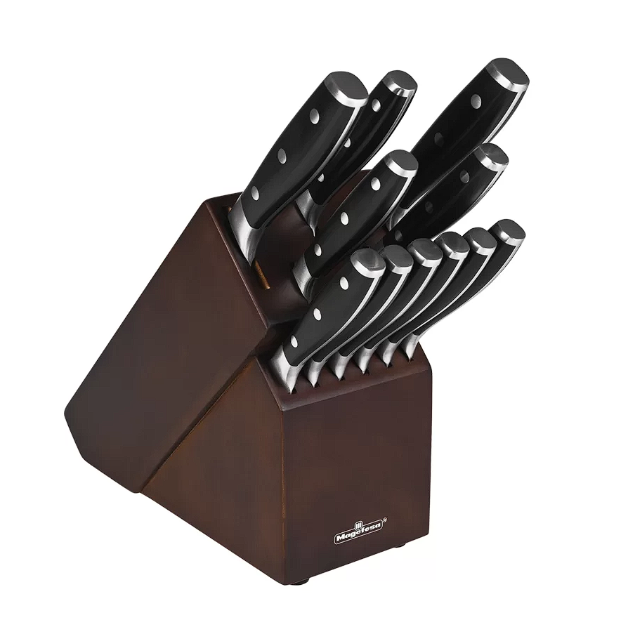 Kit de Cuchillos Magefesa Con Taco o Bloque de Madera