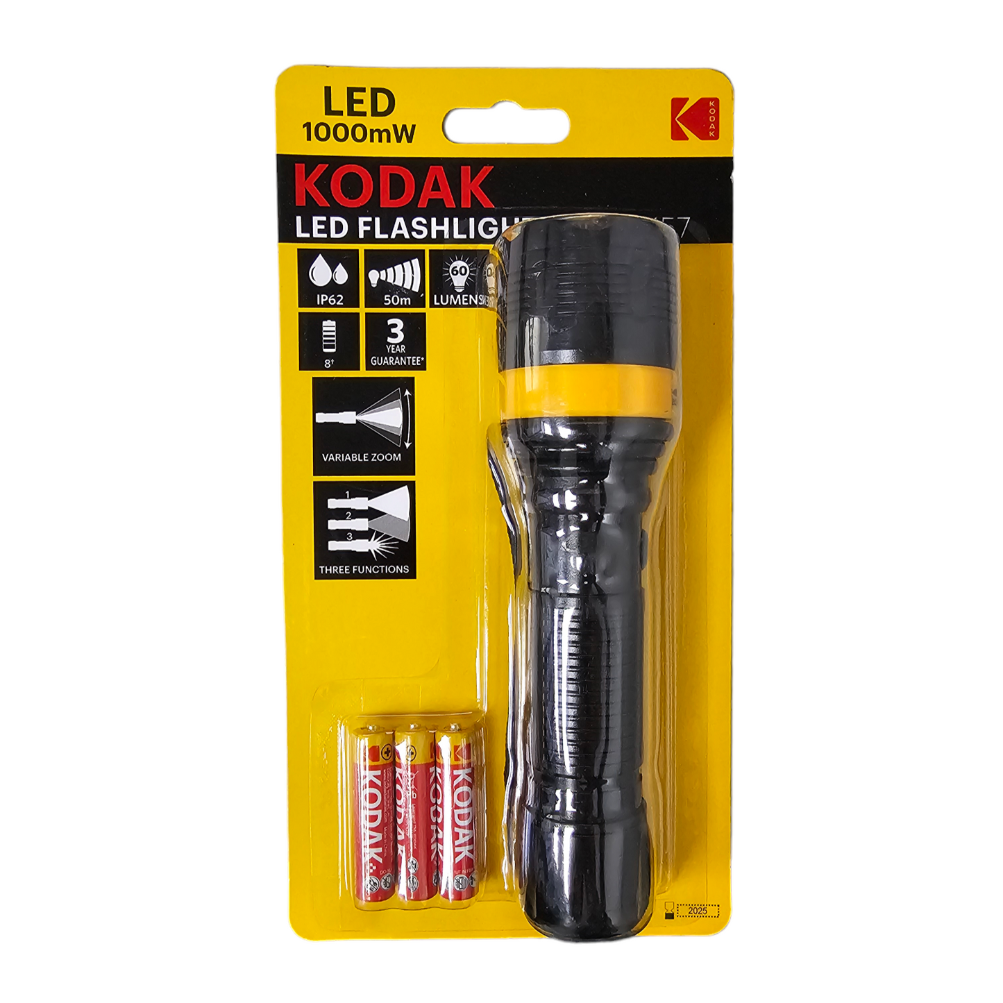 Linterna de Mano Kodak Led Focus 157 con Baterias AAA KL-157