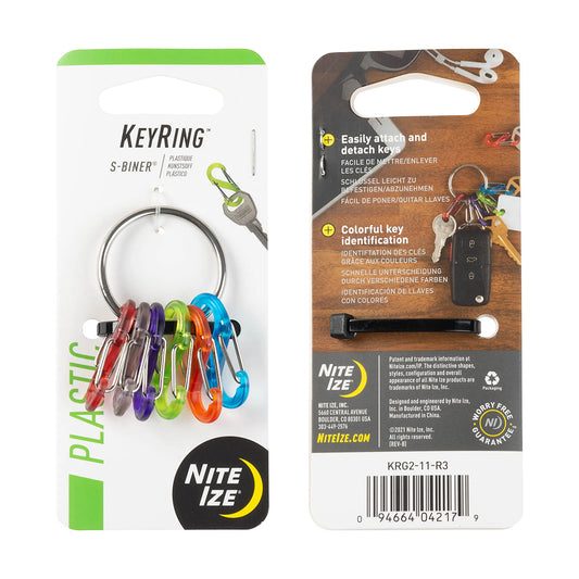 Llavero Nite Ize KeyRing con S-Biner KRG2-11-R3