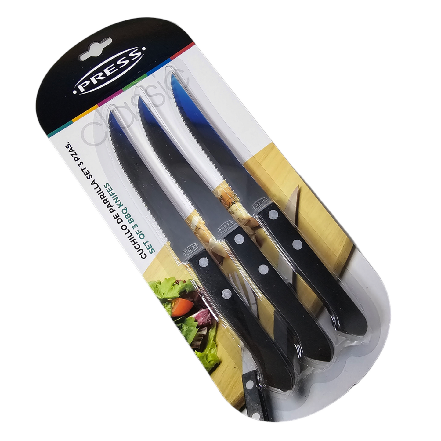 Set de 3 Cuchillos Press para Parrilla 76939