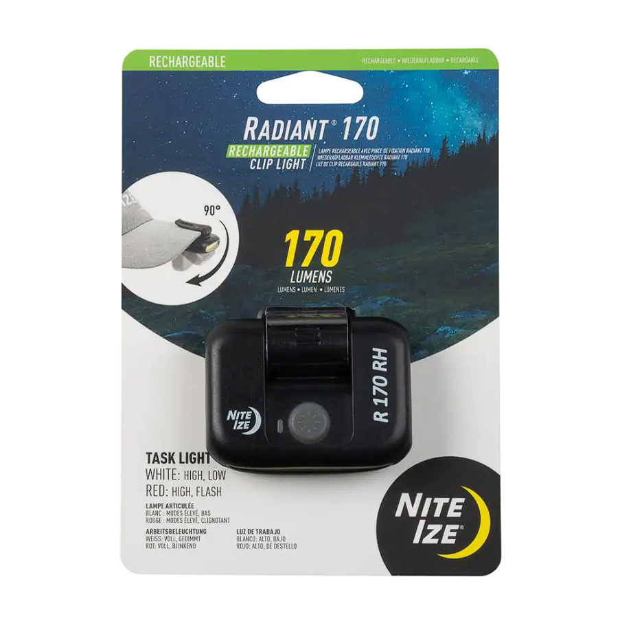 Linterna Nite Ize Radiant Recargable Con Clip Ajustable