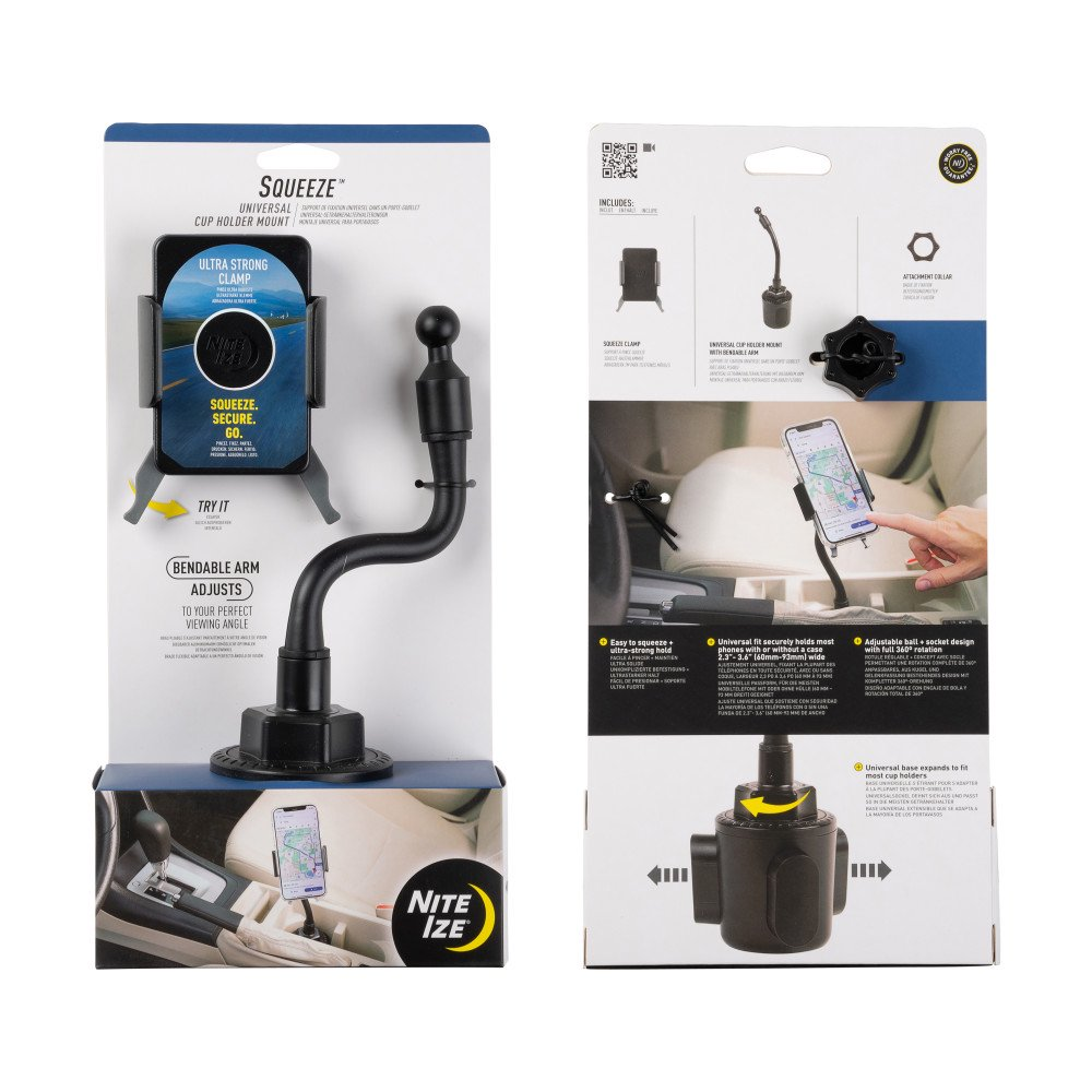 Montaje Universal Nite Ize Para Celulares en Portavaso de Carros y Camionetas