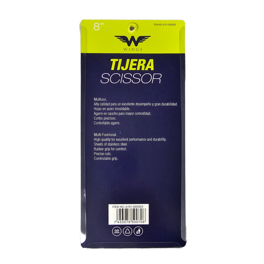 Tijera Multiuso Wings 8" A151-SD003