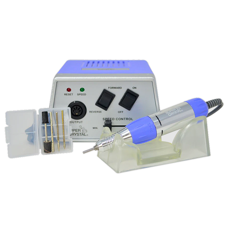 Taladro Super Crystal Profesional para Manicure 30.000 RPM con Regulador UN-0154