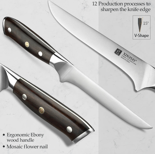 Cuchillo Profesional Xinzuo Deshuesador 6 Pulgadas
