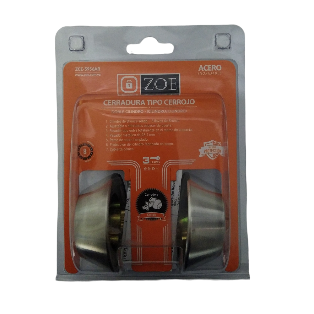 Cerrojo Zoe Llave - Llave