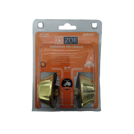 Cerrojo Zoe Llave - Llave ZCE-7168AS