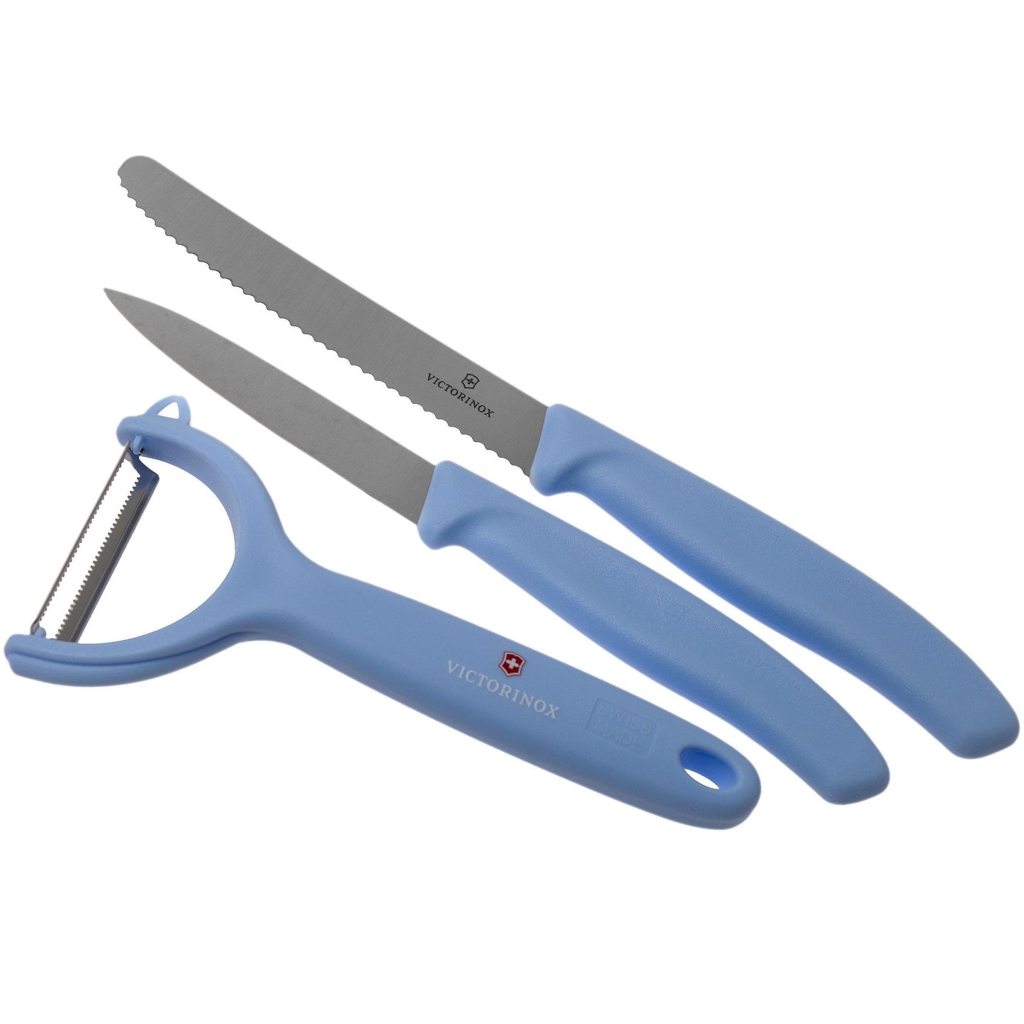 Kit de Utensilios Victorinox (2 Cuchillos y Pelador)