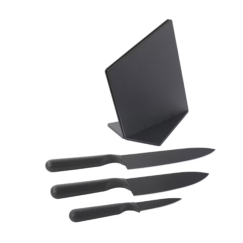 Kit de Cuchillos con Soporte de Plástico Ikea Jamfora 103.468.31