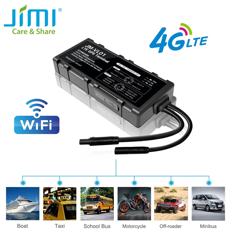 Sistema de Rastreo GPS Tracker Jimi 4g Lte