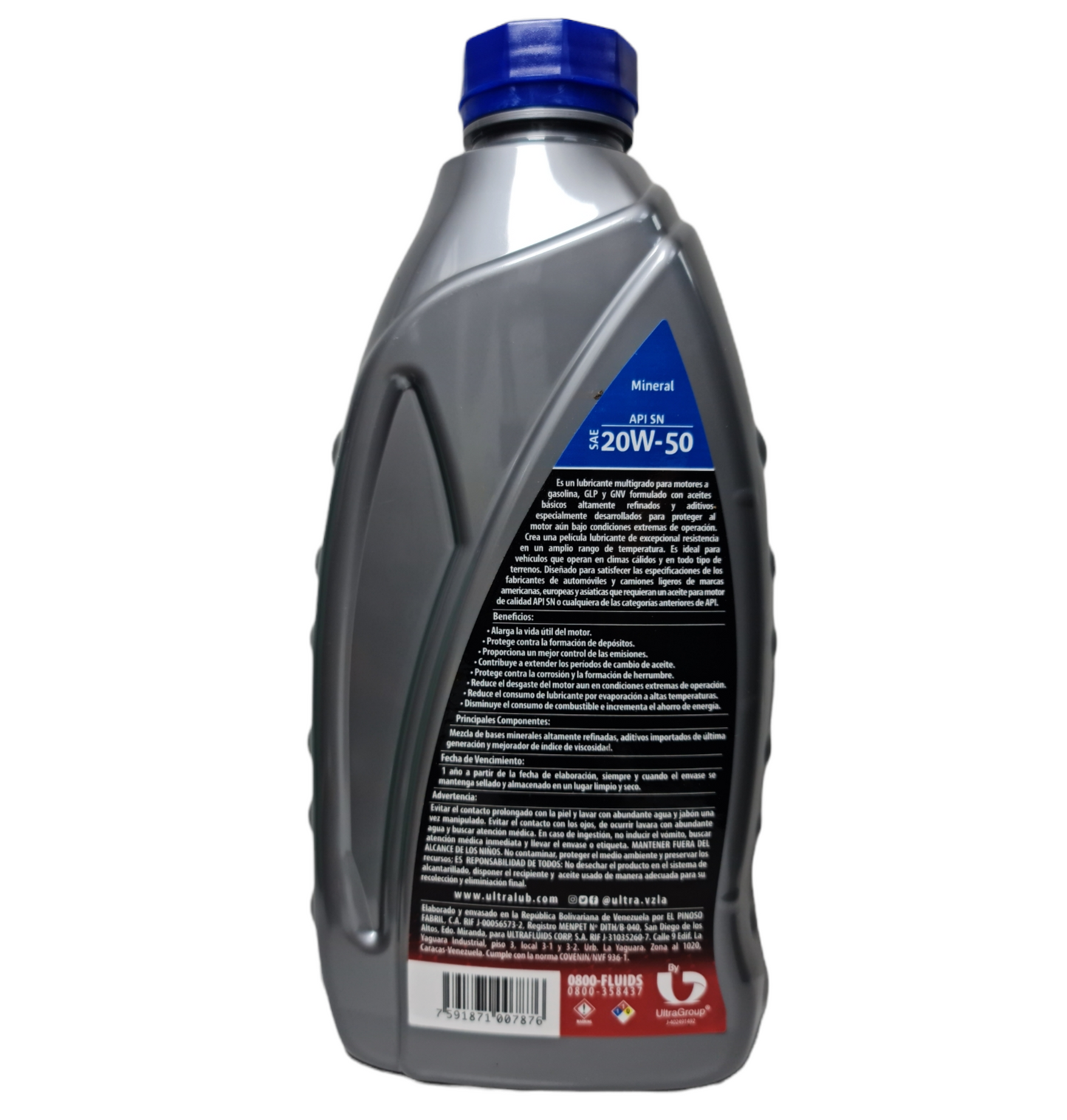 Aceite Ultralub Mineral 20w50 UA2050SNL