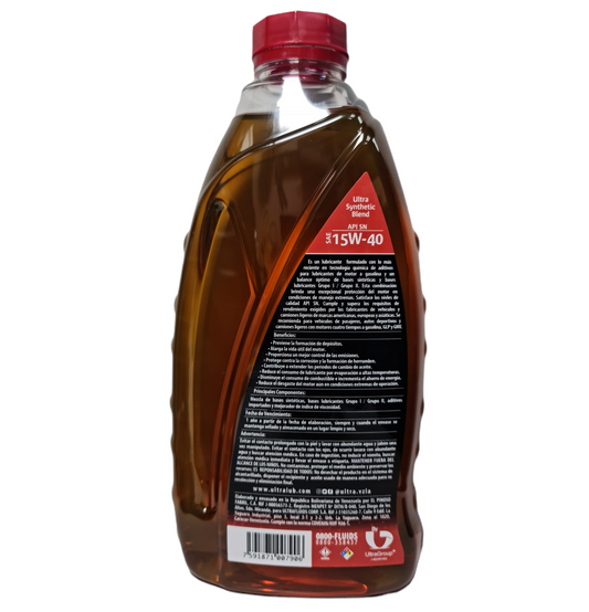 Aceite Ultralub Semisintético 15w40 UA1540SNB