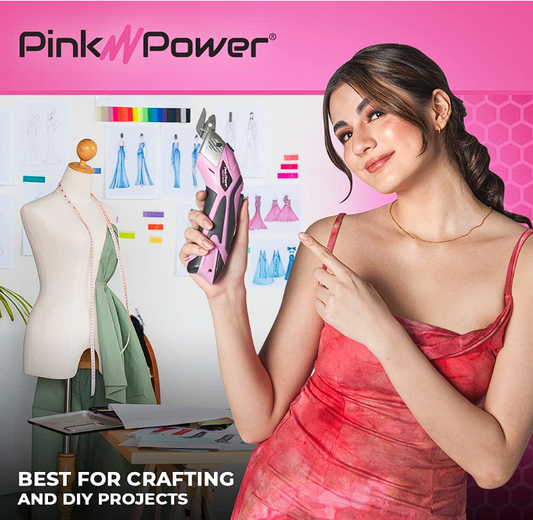 Tijera Electrica Pink Power Multiuso