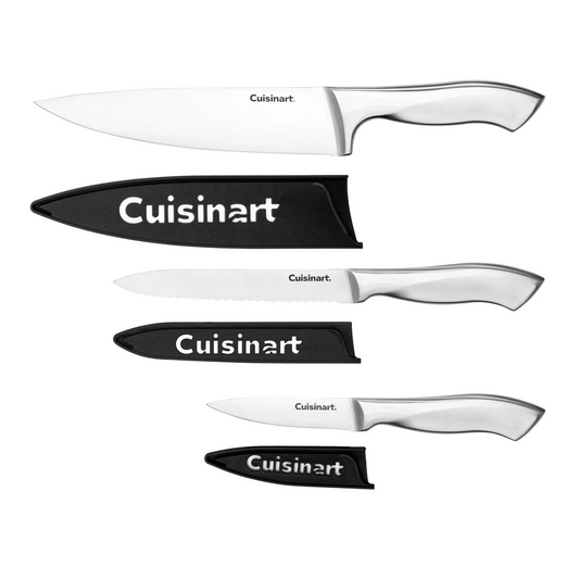 Kit de 3 Cuchillos Cuisinart Classic Piezas Completas de Acero Inoxidable