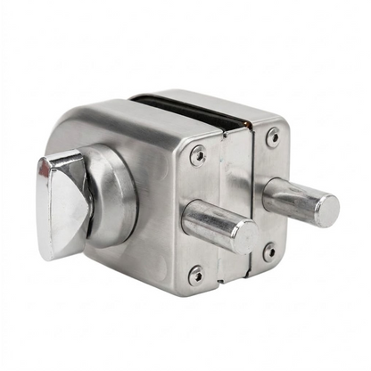 Cerradura Schlock para Puerta de Vidrio Ovalada Pasador con Recibidor Llave Perilla