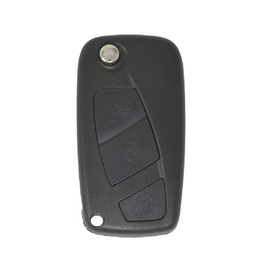 Carcasa Retractil Fiat Fiorino 3 botones Negra