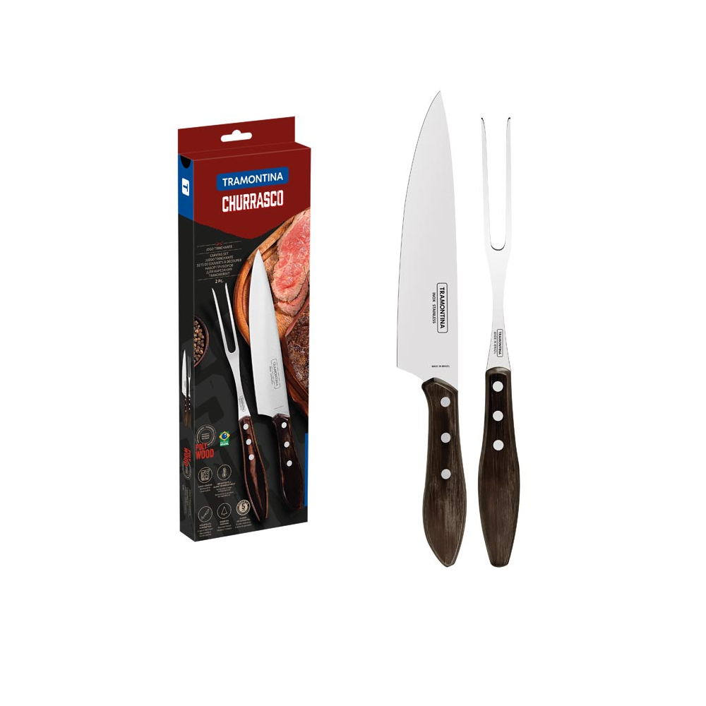 Set Parrillero Tramontina Linea Churrasco Trinchante 21198/960