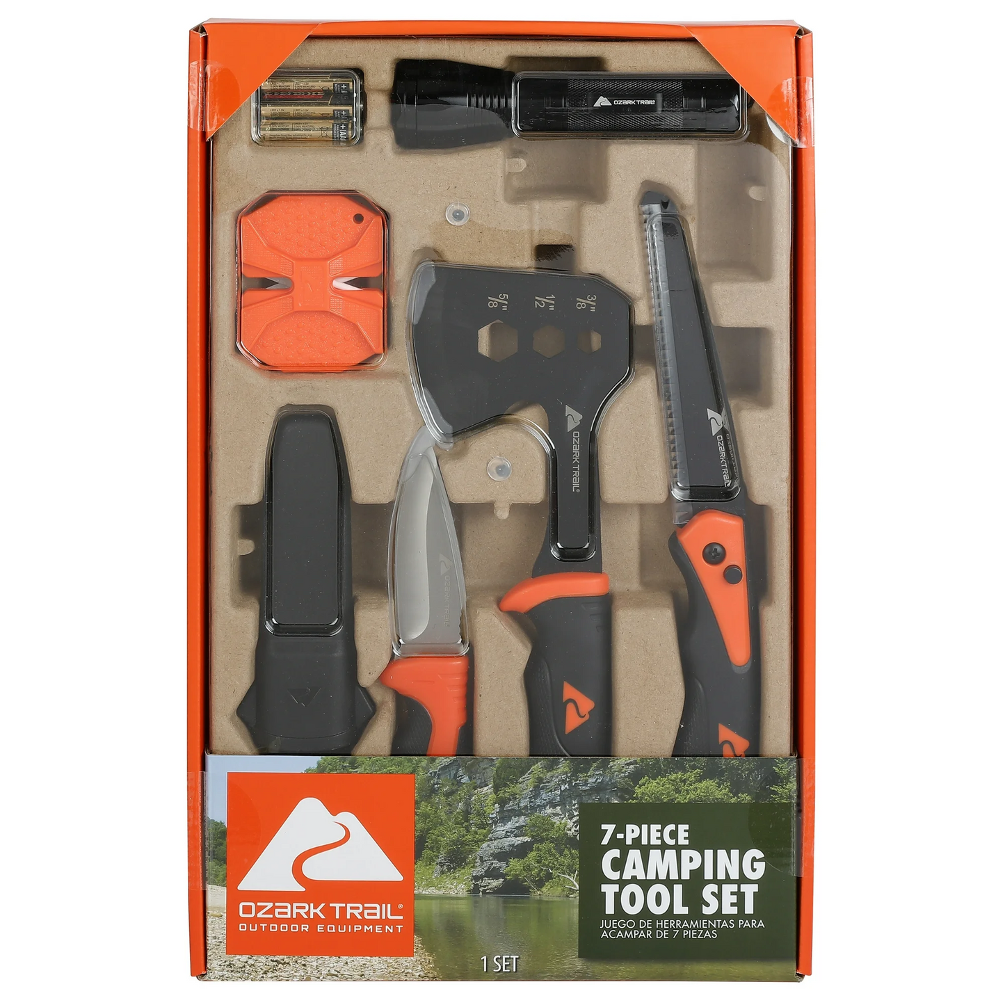 Kit de Campamento Ozark Trail Multiherramientas (7 Piezas)