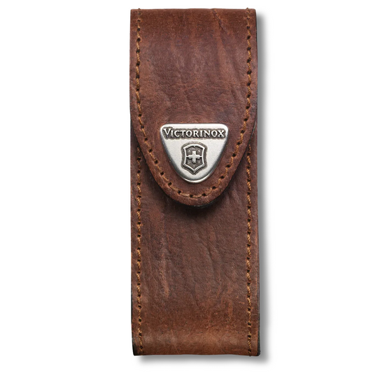 Estuche Victorinox de Cuero Marron para Navajas Medianas