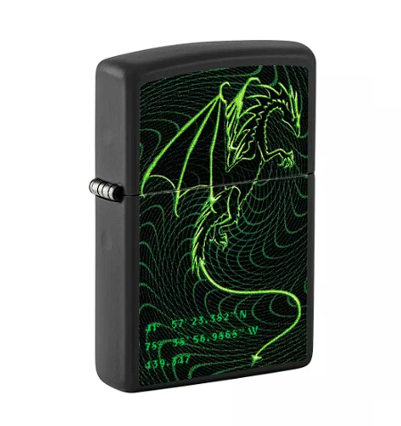 Encendedor Zippo Dragon Verde Cyberpunk