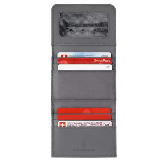 Billetera Victorinox Tri-Fold Travel Essentials Gris