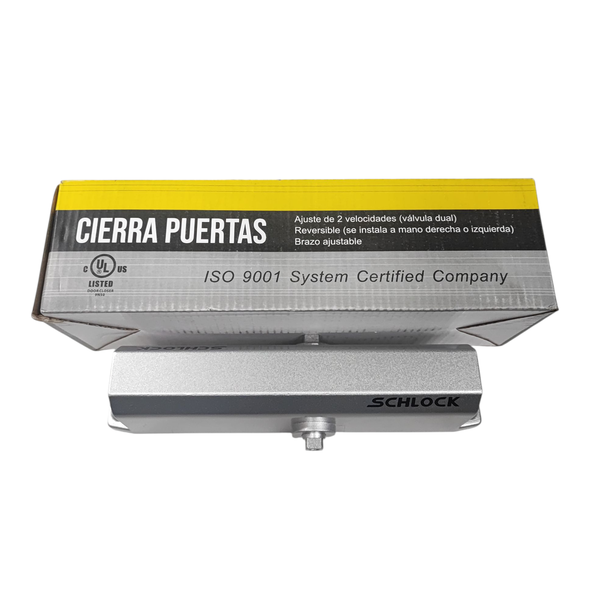 Brazo Hidraulico Schlock (Cierrapuertas) Hasta 120KG SCH506SI