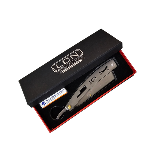 Navaja Super Crystal de Barberia Metal con Hojillas CUN-0004