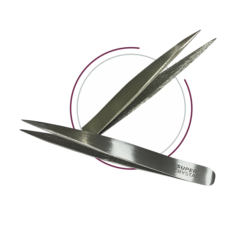 Pinzas de Cejas Super Crystal CUP-0002