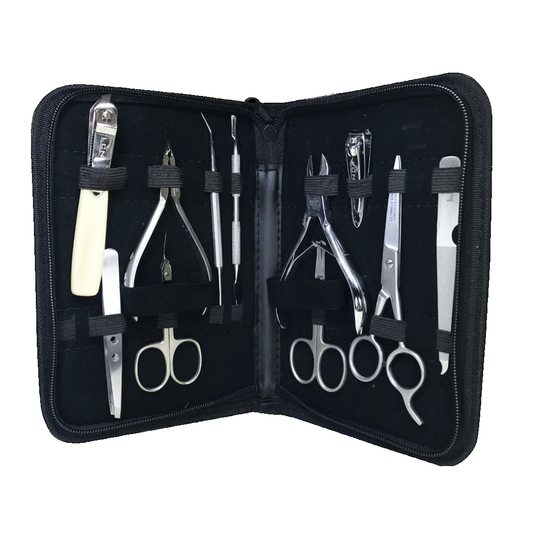 Estuche Super Crystal De Manicure 11 Piezas Para Uso Personal CUV-0031