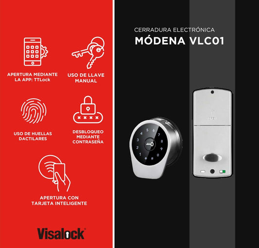 Cerrojo Eléctronico Visalock Módena VLC01