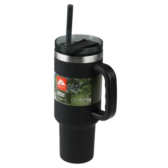 Envase Ozark Tumbler Con Asa de 40oz Negro