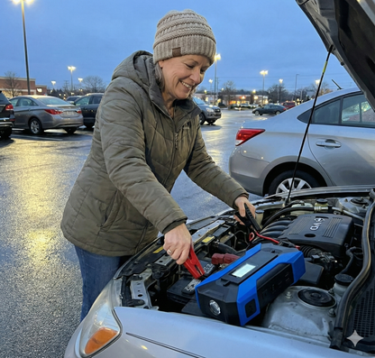 Arrancador Jumper Bateria Portatil 12000 mAh negro