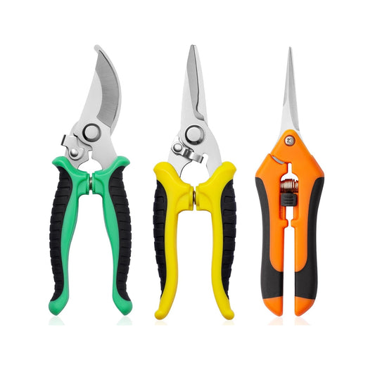 Kit de 3 Tijeras para Jardineria