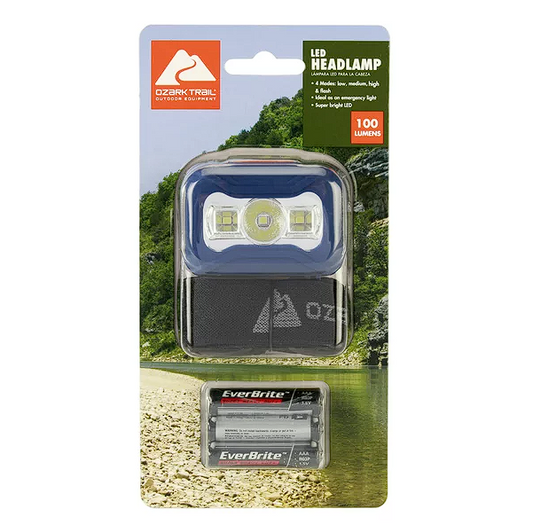 Linterna de Cabeza Ozark (100 Lumens)