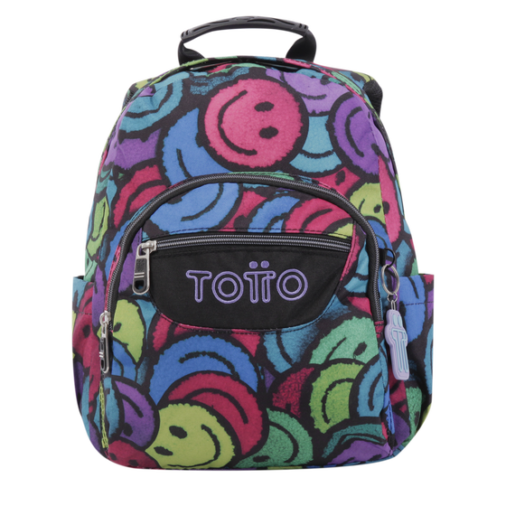 Mochila Totto Tempera Kids - Emojis