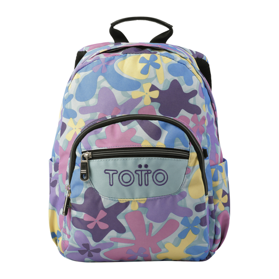 Mochila Totto Tempera Kids - Flores Hawainas