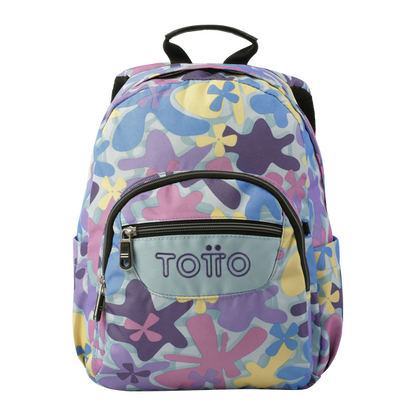 Mochila Totto Tempera Kids - Flores Hawainas