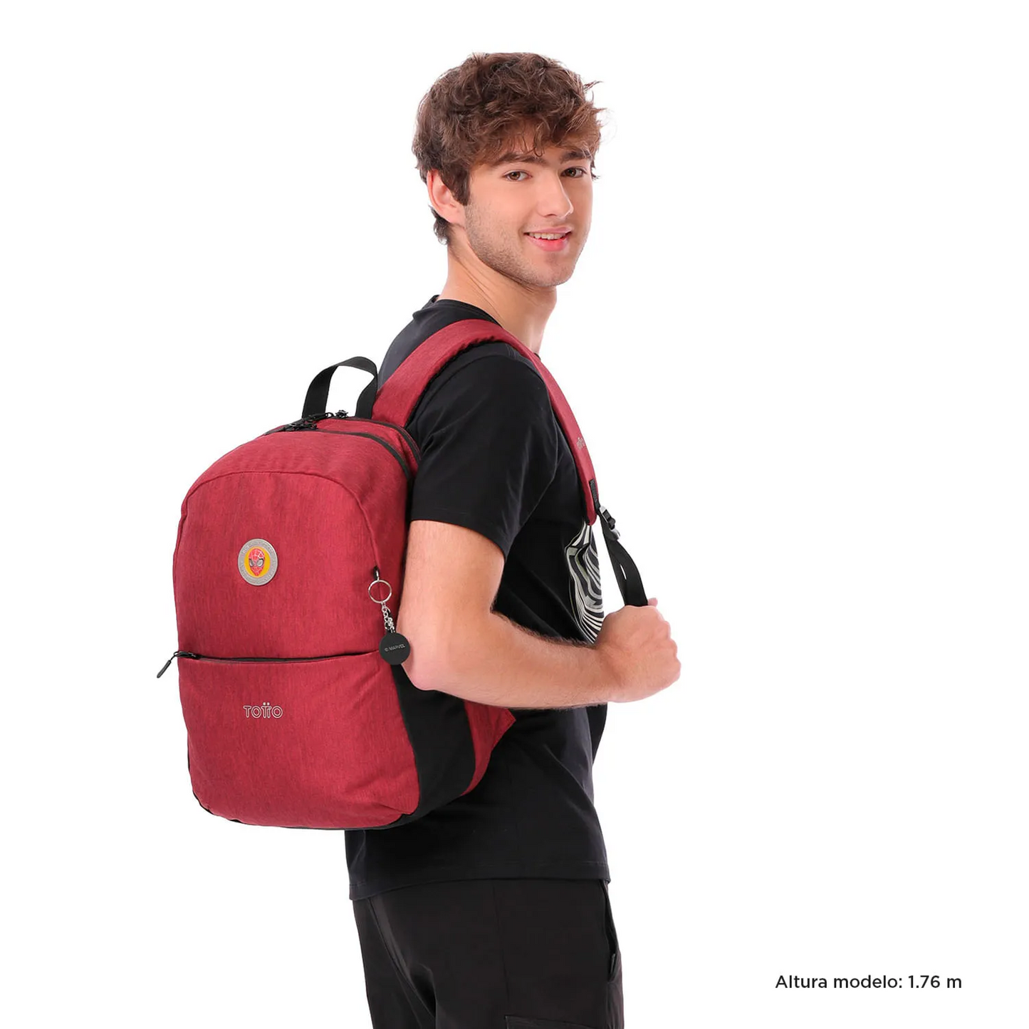 Mochila Totto Spiderman Rojo M